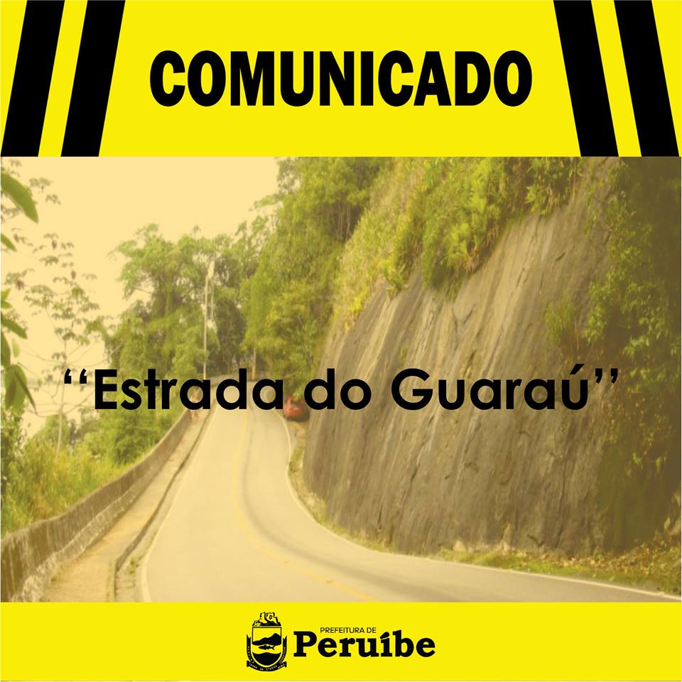 Estrada do Guaraú será parcialmente interditada por risco de desabamento