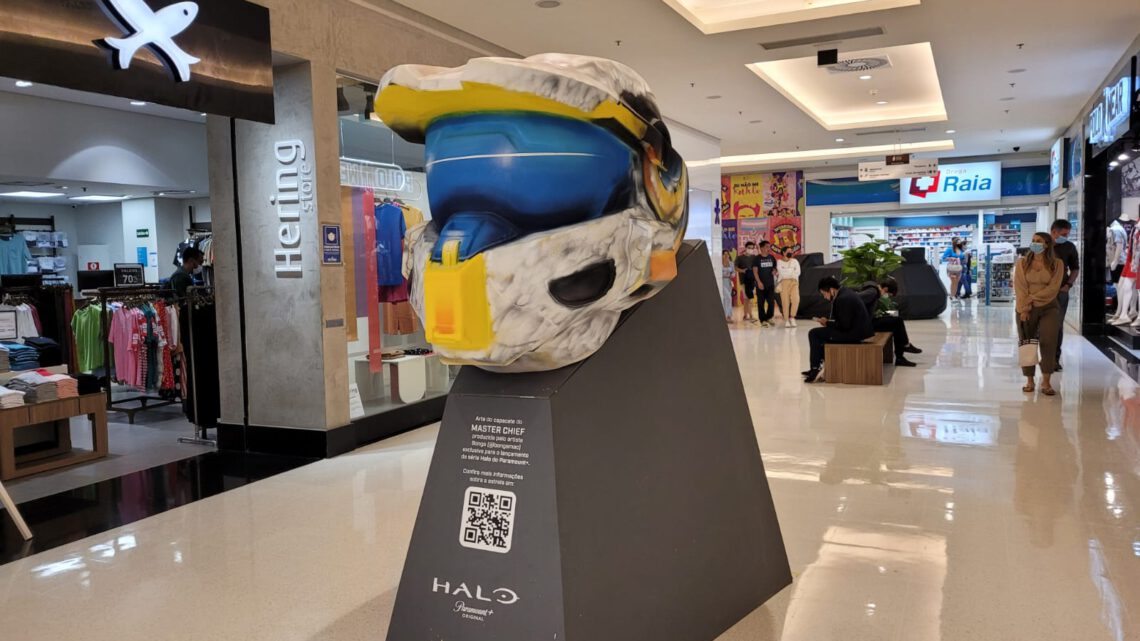 Artista Bonga Mac leva arte urbana ao mundo dos games em ação de lançamento da série Halo, do Paramount+