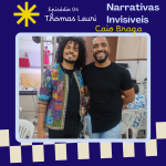 Caio Braga do lado esquerdo, ao lado de Thomas Leuri, do lado direito.